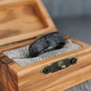 Vikings Ring, Norse Rues Ring, Runes Ring, Vikings Wedding Band, Norsemen Wedding Ring, Vikings Runes Jewelry