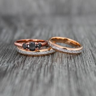 Meteorite Rings, Gold Wedding Bands, Meteorite Wedding Bands, Meteor Rings, Meteor Jewelry