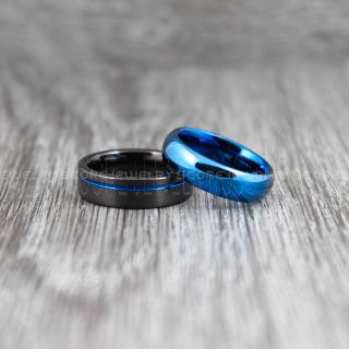 Black Tungsten Rings, 6mm Black Tungsten Wedding Bands, Black Wedding Rings, Black Tungsten Rings