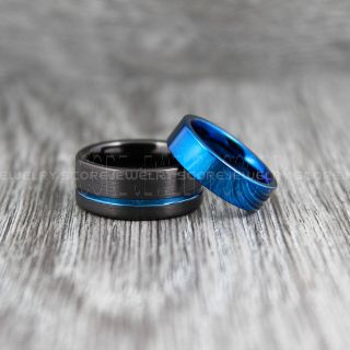 Black Tungsten Rings, Black Tungsten Wedding Bands, Black Wedding Rings, Black Tungsten Rings