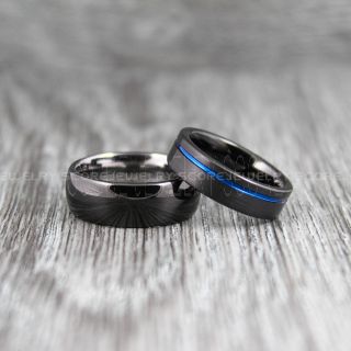 Black Tungsten Rings, Black Tungsten Wedding Bands, Black Wedding Rings, Black Tungsten Rings