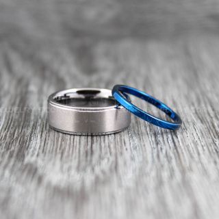 Silver Tungsten Rings, Silver Tungsten Wedding Bands, Silver Wedding Rings, Silver Tungsten Rings