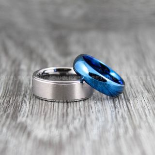 Silver Tungsten Rings, Silver Tungsten Wedding Bands, Silver Wedding Rings, Silver Tungsten Rings