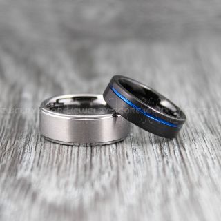 Silver Tungsten Rings, Silver Tungsten Wedding Bands, Silver Wedding Rings, Silver Tungsten Rings