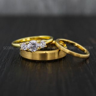 Yellow Gold Wedding Bands, Yellow Gold Wedding Rings, Yellow  Gold Wedding Rings, Yellow Gold Couple Wedding Bands, Gold Wedding Bands