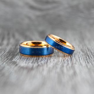 Rose Gold Wedding Bands, Rose Gold Tungsten Rings, Rose Gold Tungsten Wedding Bands