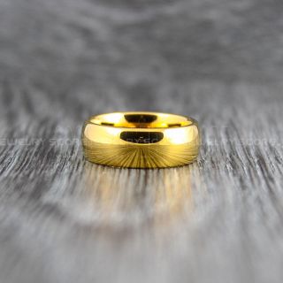 Yellow Gold Ring, Yellow Gold Wedding Band, Yellow Gold Tungsten Ring, Yellow Gold Tungsten Wedding Band
