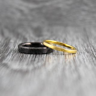 Yellow Gold Wedding Bands, Yellow Gold Tungsten Rings, Yellow Gold Tungsten Wedding Bands