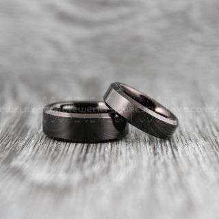 Black Wedding Bands, Black Tungsten Rings, Black Tungsten Wedding Bands