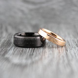 Black Wedding Bands, Black Tungsten Rings, Black Tungsten Wedding Bands