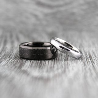 Black Wedding Bands, Black Tungsten Rings, Black Tungsten Wedding Bands