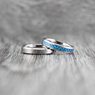 Silver Wedding Bands, Silver Tungsten Rings, Silver Tungsten Wedding Bands