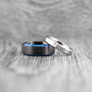 Black Wedding Bands, Black Tungsten Rings, Black Tungsten Wedding Bands