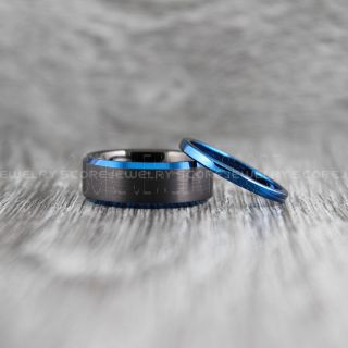 Black Wedding Bands, Black Tungsten Rings, Black Tungsten Wedding Bands