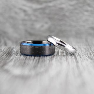 Black Wedding Bands, Black Tungsten Rings, Black Tungsten Wedding Bands