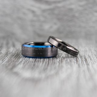Black Wedding Bands, Black Tungsten Rings, Black Tungsten Wedding Bands