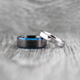 Black Wedding Bands, Black Tungsten Rings, Black Tungsten Wedding Bands