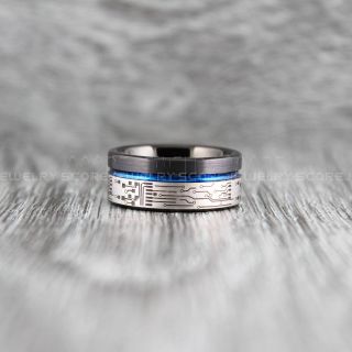 Circuit Board Ring, Circuit Board Jewelry, Technology Ring, Engineer Ring, Circuit Board Ring, Black Tungsten Ring, Geek Ring, Geek Jewelry