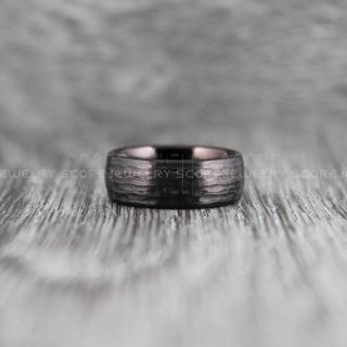 Hammered Tungsten Ring, Black Tungsten Wedding Band, Hammered Wedding Band, Black Hammered Wedding Ring, Black Wedding Ring