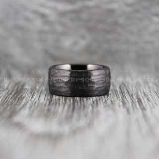 Hammered Tungsten Ring, Black Tungsten Wedding Band, Hammered Wedding Band, Black Hammered Wedding Ring, Black Wedding Ring