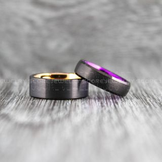Black Wedding Bands, Black Tungsten Rings, Black Tungsten Wedding Bands