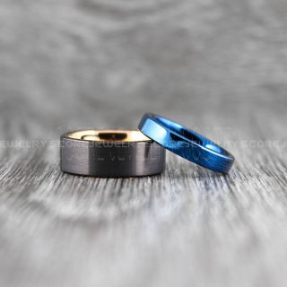 Black Wedding Bands, Black Tungsten Rings, Black Tungsten Wedding Bands