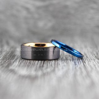 Black Wedding Bands, Black Tungsten Rings, Black Tungsten Wedding Bands