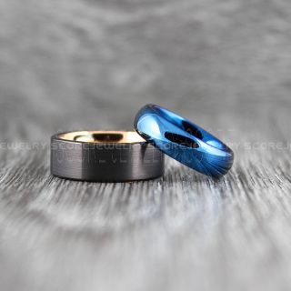 Black Wedding Bands, Black Tungsten Rings, Black Tungsten Wedding Bands