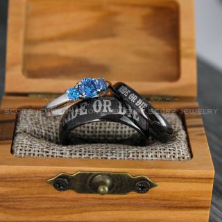 Ride or Die Rings, Ride or Die, Ride or Die Wedding Rings, Ride or Die Wedding Bands, Black Wedding Rings, Black Wedding Bands, Biker Rings