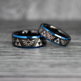Zelda Rings, Couple Rings, Gamer Rings, Gamer Wedding Rings, Legend of Zelda Rings, Triforce Rings, Zelda Wedding Rings, Zelda Wedding Bands, Zelda Triforce Rings