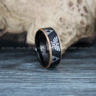 Zelda Ring, Couple Ring, Gamer Ring, Gamer Wedding Ring, Legend of Zelda Ring, Triforce Ring, Zelda Wedding Ring, Zelda Wedding Band, Zelda Triforce Ring