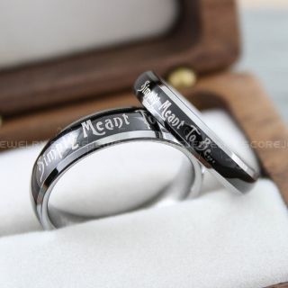 Jack and Sally Rings, Simply Meant To Be Rings, Couple Rings, Matching Rings, Matching Wedding Bands, Black Wedding Bands, Black Wedding Rings, Couple Rings