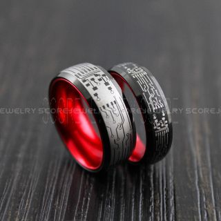 Circuit Board Ring, Gamer Ring, Gamer Wedding Band, Circuit Board Jewelry, Gamer Jewelry