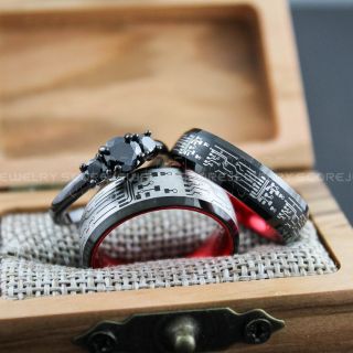 Circuit Board Rings, Gamer Rings, Gamer Wedding Bands, Circuit Board Jewelry, Gamer Jewelry