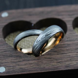 Damascus Steel Rings, Damascus Steel, Couple Rings, Couple Wedding Ring, Couple Wedding Bands
