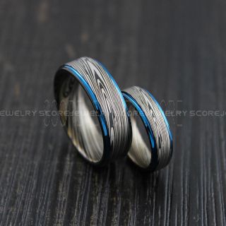 Damascus Steel Rings, Damascus Steel, Couple Rings, Couple Wedding Ring, Couple Wedding Bands