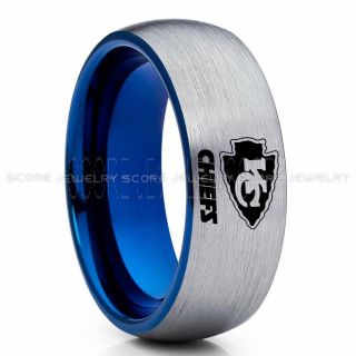 Chiefs Ring, Chiefs Wedding Rings, Chiefs Wedding Band, Football Wedding Band, Football Jewelry