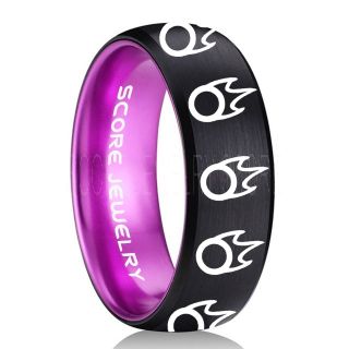 Final Fantasy Ring, Final Fantasy Jewelry, Black Mage Ring, Gamer Ring, Final Fantasy Black Mage Wedding Ring, Final Fantasy Wedding Band, Black Tungsten Ring, Black Wedding Band
