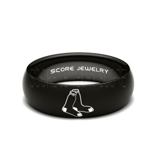 Red Sox Ring, Red Sox Wedding Ring, Red Sox Wedding Band, Baseball Wedding Band, Baseball Jewelry 