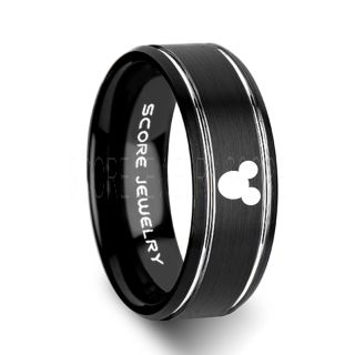 Mickey Mouse Ring, Mickey Mouse Wedding Band, Disney Ring, Mickey Jewelry