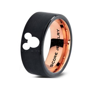 Mickey Mouse Ring, Mickey Mouse Wedding Band, Disney Ring, Mickey Jewelry