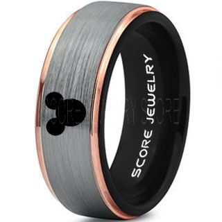 Mickey Mouse Ring, Mickey Mouse Wedding Band, Disney Ring, Mickey Jewelry