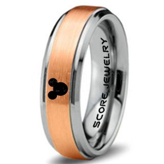 Mickey Mouse Ring, Mickey Mouse Wedding Band, Disney Ring, Mickey Jewelry