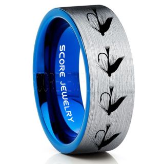 Fly Fishing Ring, Fly Fishing Lure Ring, Lure Ring, Fishing Jewelry, Fly Fishing Jewelry, Fishing Ring, Fish Hook Ring, Silver Tungsten Ring, Silver Wedding Band, Hunting Ring, Fish Hooks Wedding Band