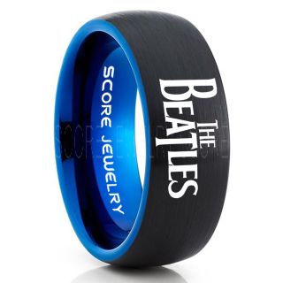 Beatles Ring, The Beatles Ring, Beatles Jewelry, Music Ring, Music Jewelry, Black Tungsten Ring, Black Wedding Ring, Black Wedding Band