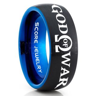 God of War Ring, God of War Omega Ring, God of War Wedding Ring, Gamer Ring, God of War, Omega Gamer Ring, God of War Gamer Jewelry, Black Tungsten Ring, Black Gamer Ring, God of War Jewelry 