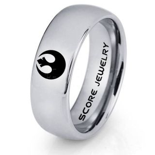 Star Wars Ring, Star Wars Jewelry, Star Wars Wedding Band, Star Wars Rebel Alliance Ring, Rebel Alliance Ring