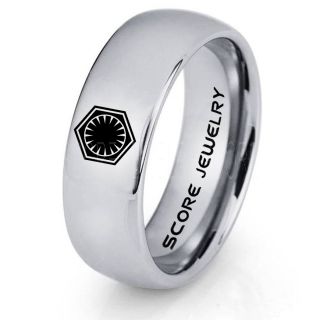 Star Wars Ring, Star Wars Jewelry, Star Wars Wedding Band, Star Wars First Order Ring, First Order Ring