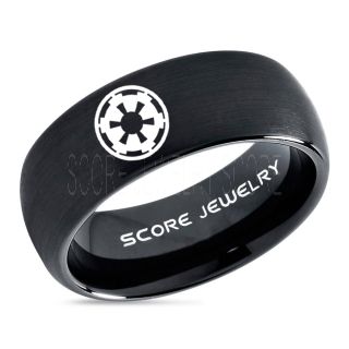 Star Wars Ring, Star Wars Jewelry, Star Wars Wedding Band, Star Wars Galactic Empire Ring, Galactic Empire Ring