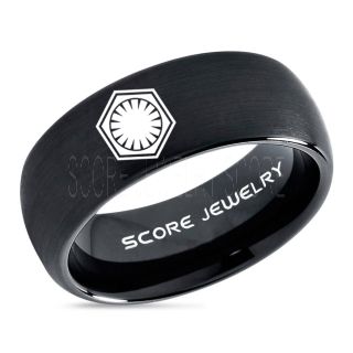 Star Wars Ring, Star Wars Jewelry, Star Wars Wedding Band, Star Wars First Order Ring, First Order Ring